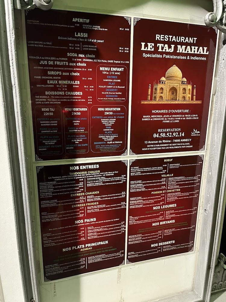 Taj Mahal - Menu Image 3