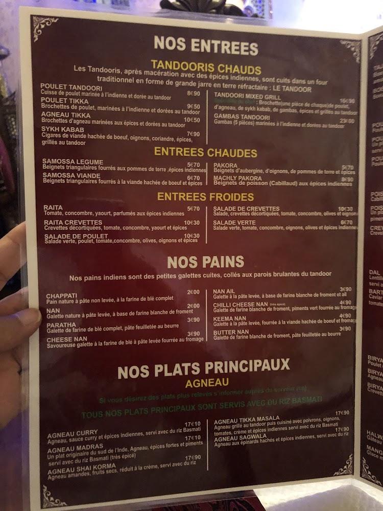 Taj Mahal - Menu Image 4